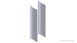 Vertikal separasjonsplate P&P 400x1600mm