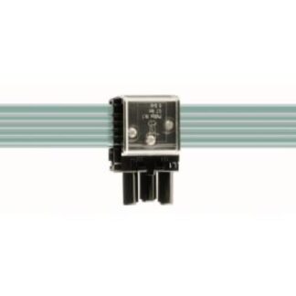 F-5 3pol, Adapter, L1 Grønn, Flatkabel