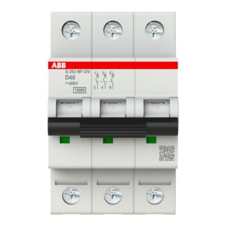 Overbelastningsvern S202MF OV25/2P, benyttes som hovedsikring i sikringsskap.