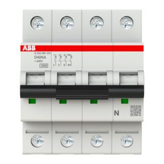 Overbelastningsvern S202MF OV25/2P, benyttes som hovedsikring i sikringsskap.