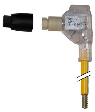 Dobbeltisolert overgang, lang, gul/grønn