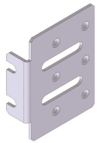 Montasjeplate utgående plugger P&P 100