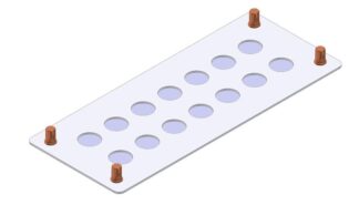 Metallflens FL21 214x88 Ø16