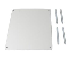 Innvendig frontplate 284x221mm til Polyester / ABS skap