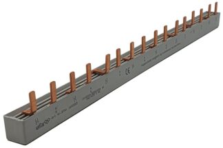 Samleskinne Stift 10mm² L1-N-L2-N-L3-N, 16moduler