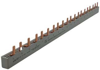 Samleskinne Stift 10mm² L1-L2-L3, 20moduler