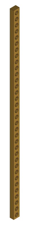 PE-skinne 8x10x1000mm